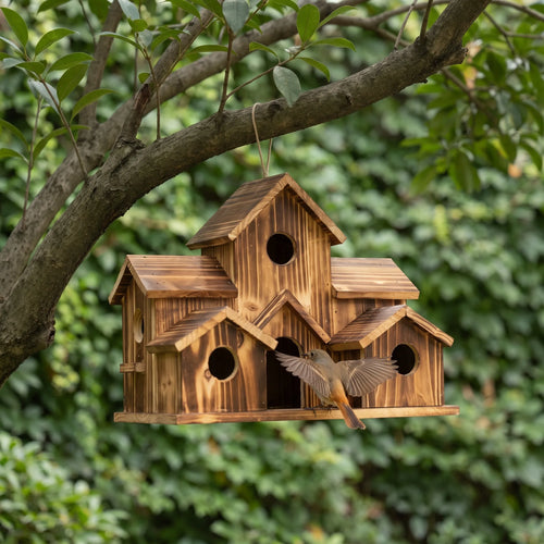 AvianLodge - Hangend Vogelhuisje Met Zes Kamers